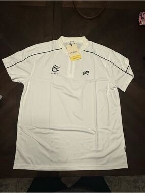 Curry Men’s White Athletic Polo Shirt